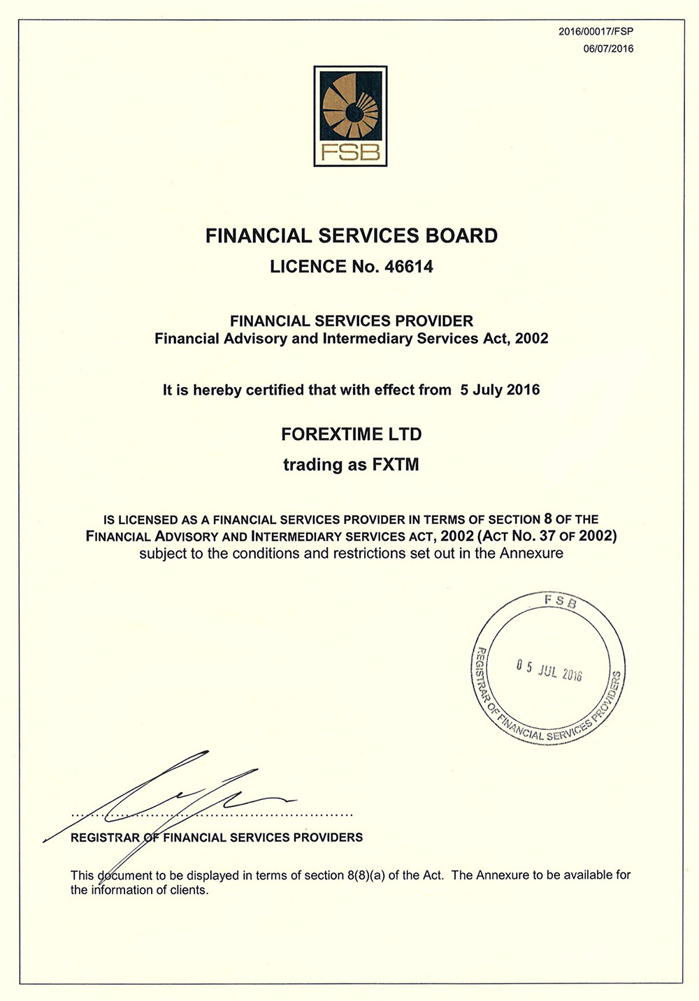 FSB License